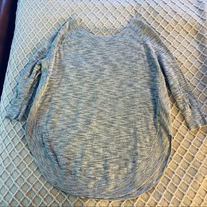 Express Criss Cross Back Sweater 3/4 Sleeve Tan